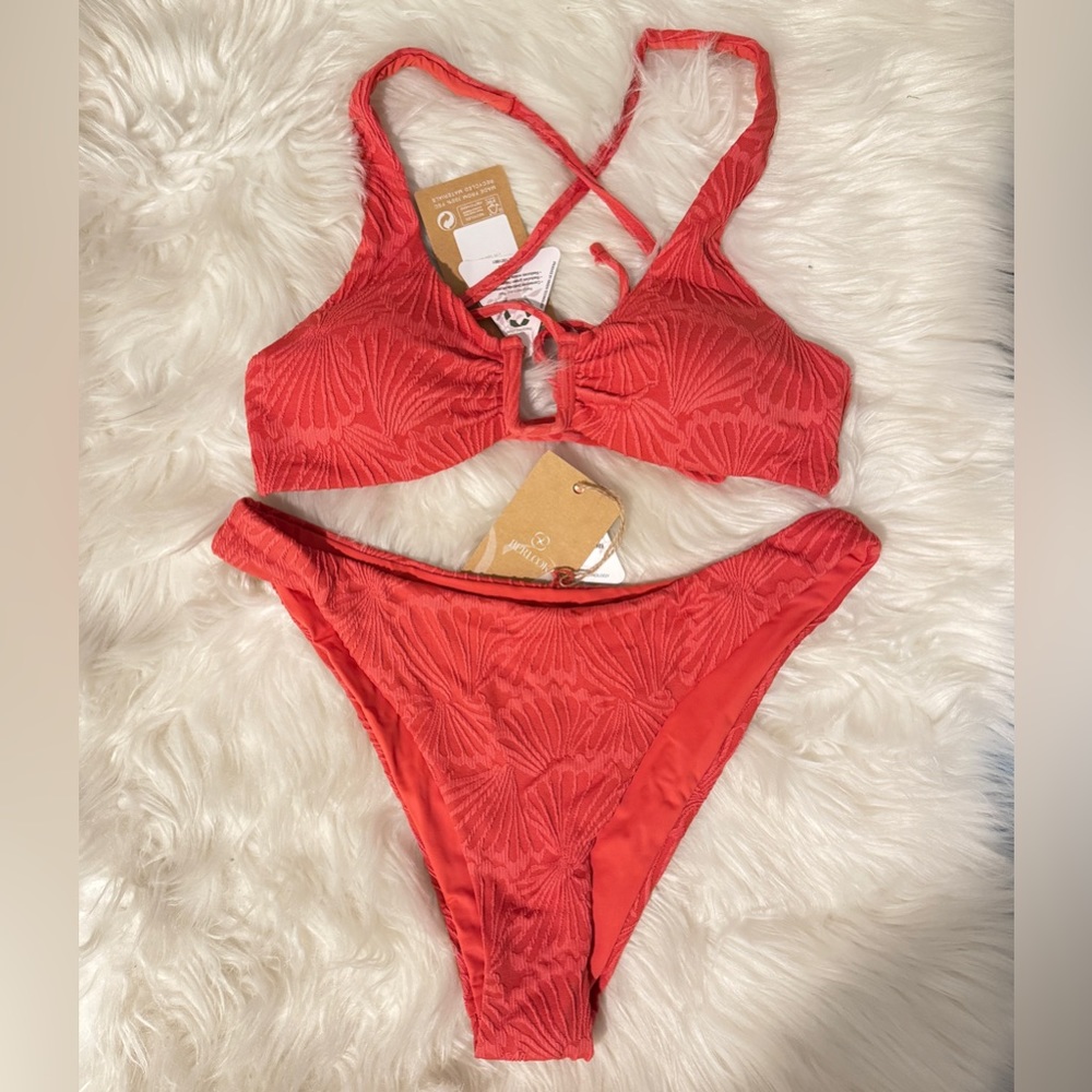 Berlook Jacquard U-Ring Floral Bikini Set, NWT - Picture 10 of 12